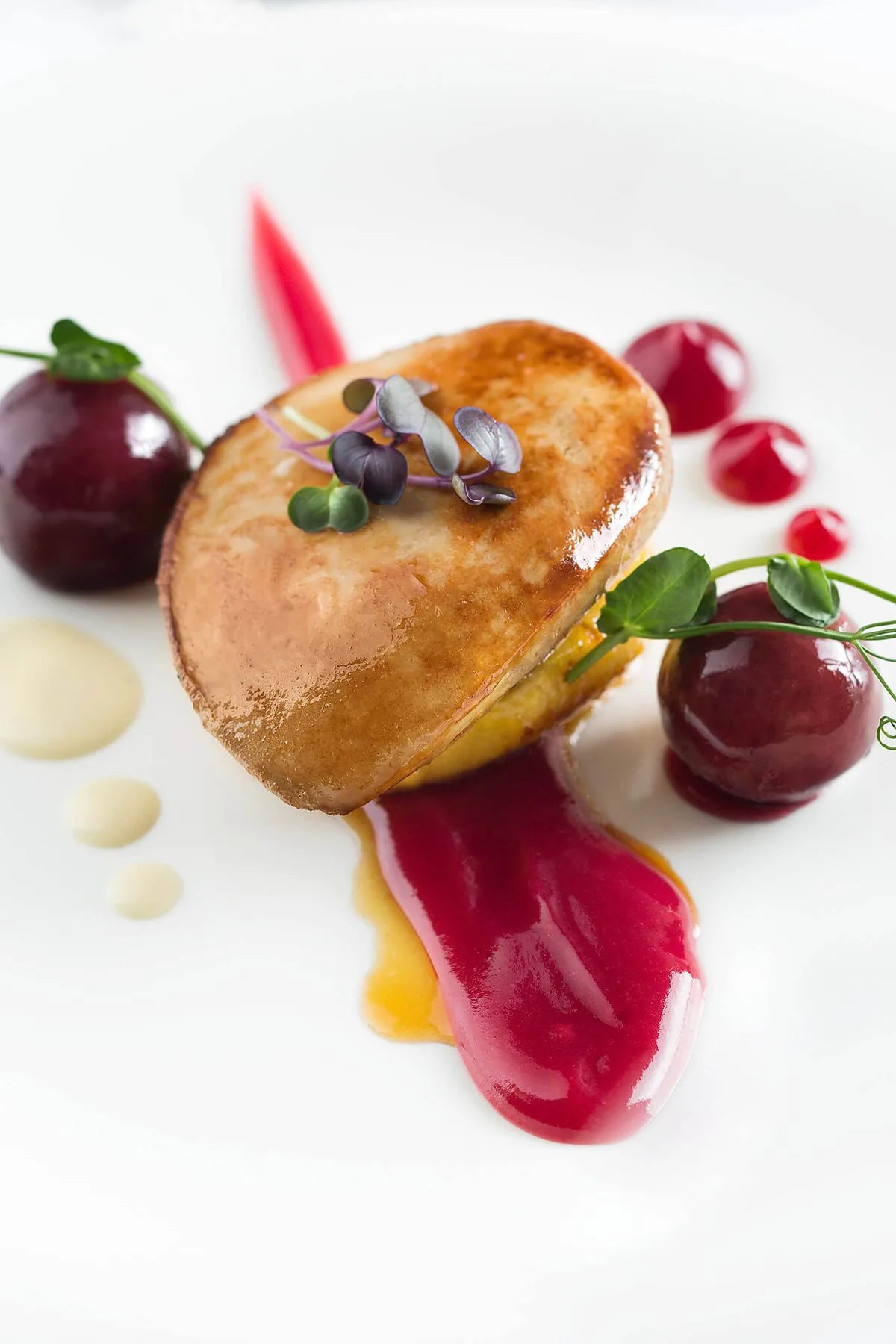 Foie gras with cherry