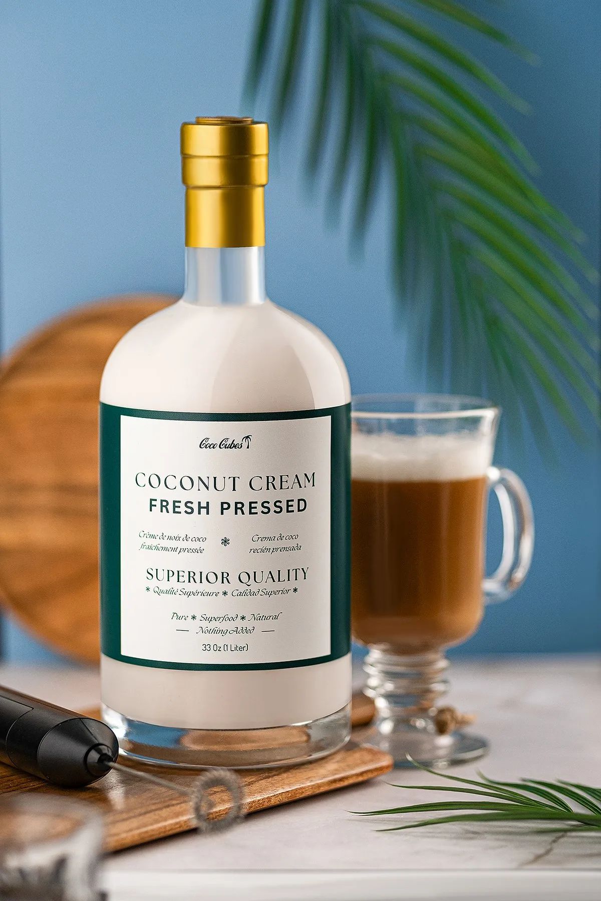 Coconut cream · bottle and serve