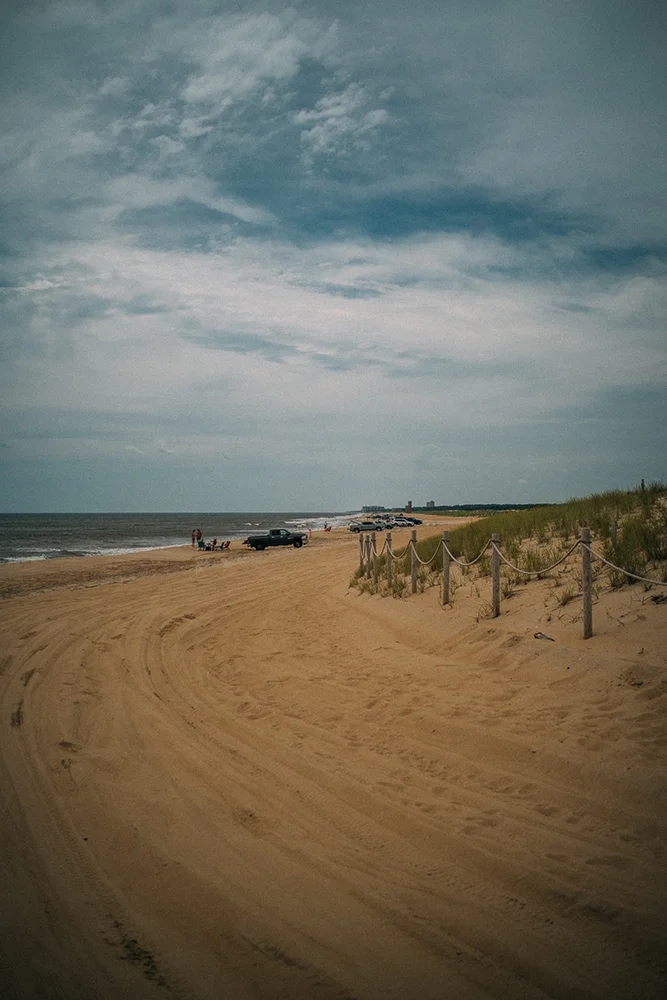 Sandy Atlantic beach at Cape Henlopen State Park, Delaware