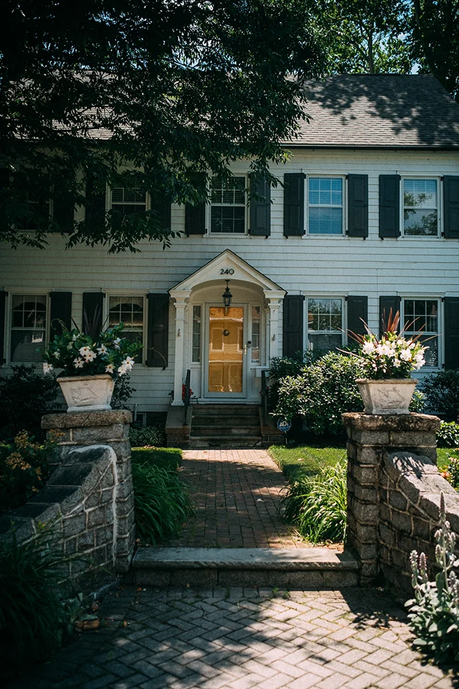Street view in historic Lewes, Delaware